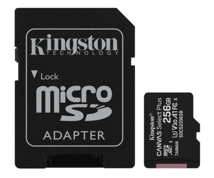 Karta pamięci KINGSTON MicroSDXC 256GB 100MB/s SDCS2/256GB